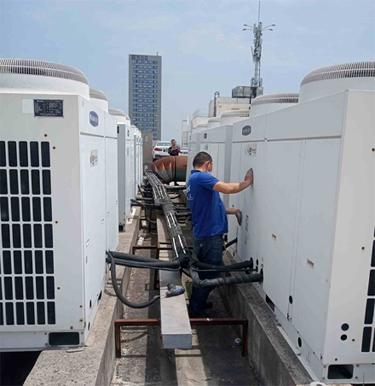 连云中央空调制热和不制冷系统维修方法